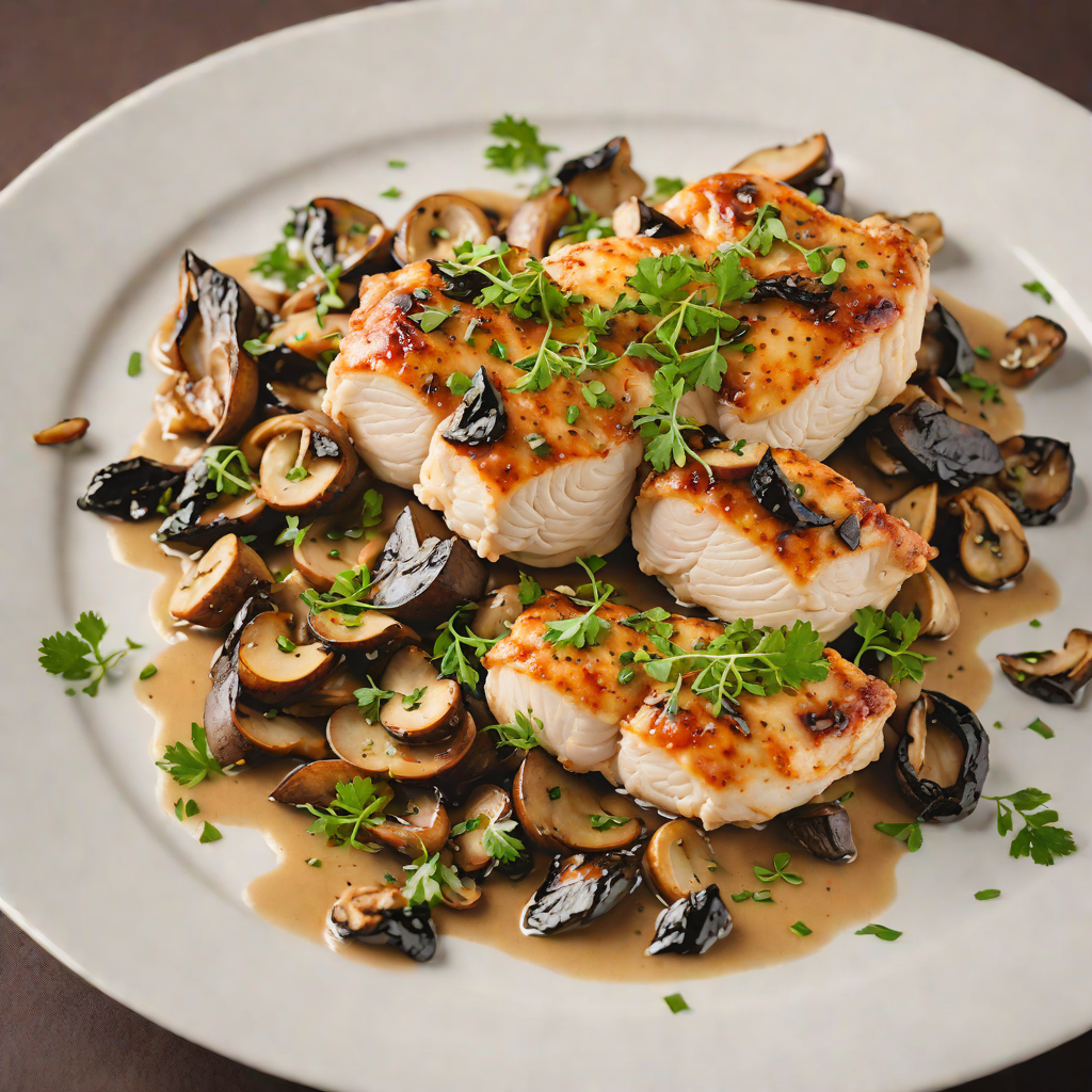 Pan-Seared Chicken with Wild Mushroom and Shallot Sauce