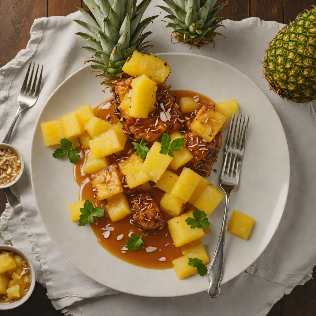 Zinc Miner’s Sunset with Spiced Rum and Pineapple