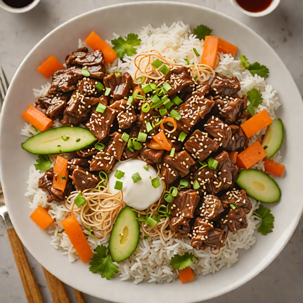 Korean-Style Glazed Beef Bulgogi Bowls