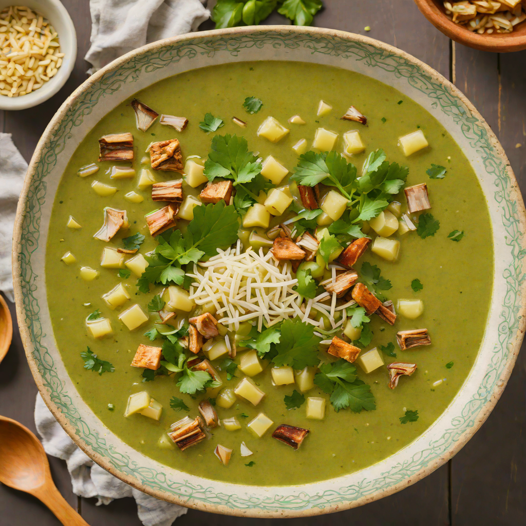 Slow-Simmered Mexican Pozole Verde with Hominy