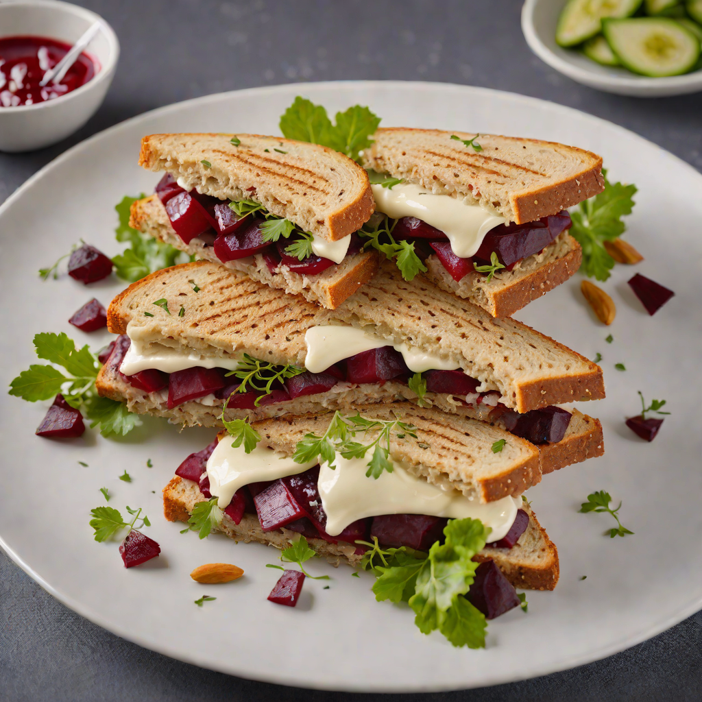 Northern-Inspired Rye and Beet Sandwich with Horseradish Aioli