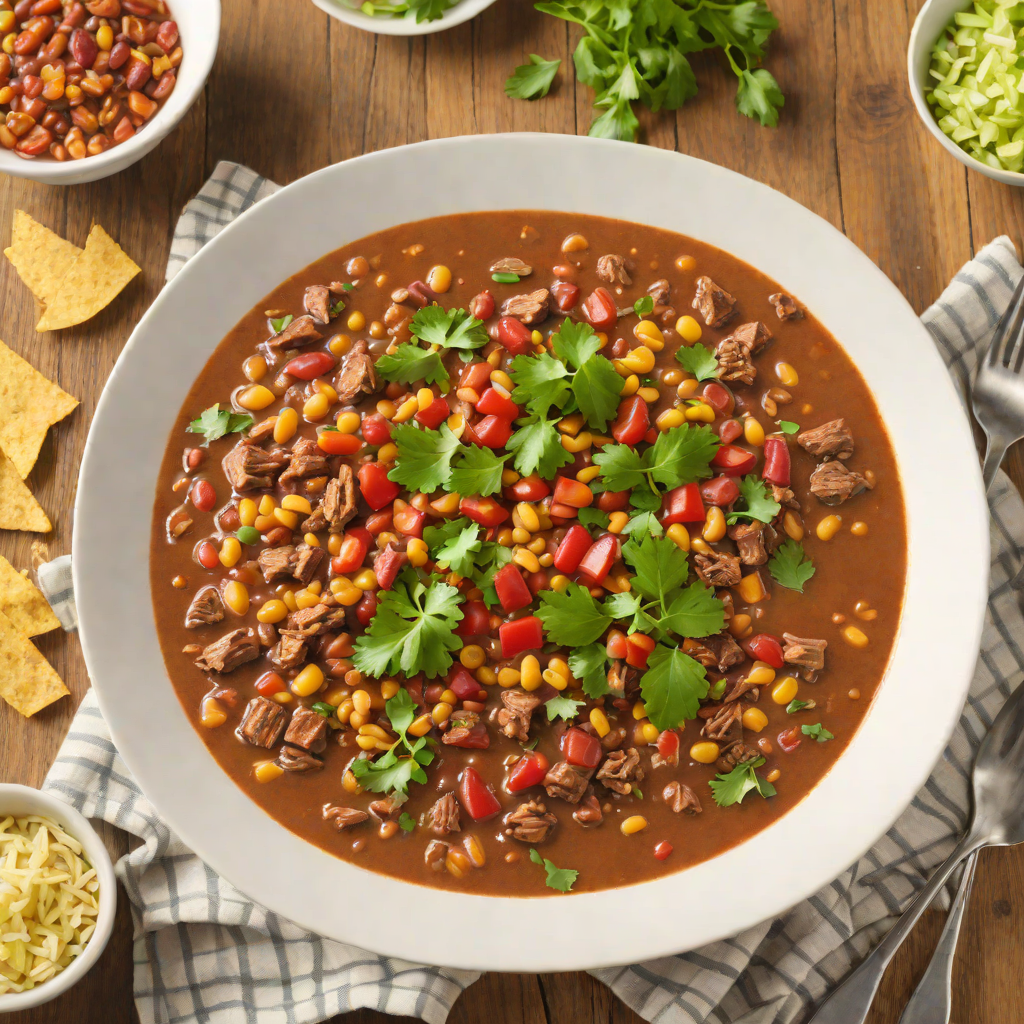 Slow Cooker Amarillo-Style Beef Chili with Pinto Beans