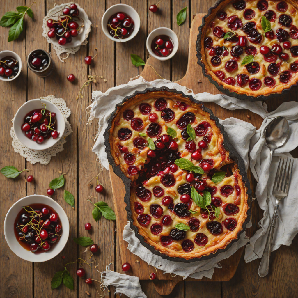 Caramelized Sour Cherry Clafoutis