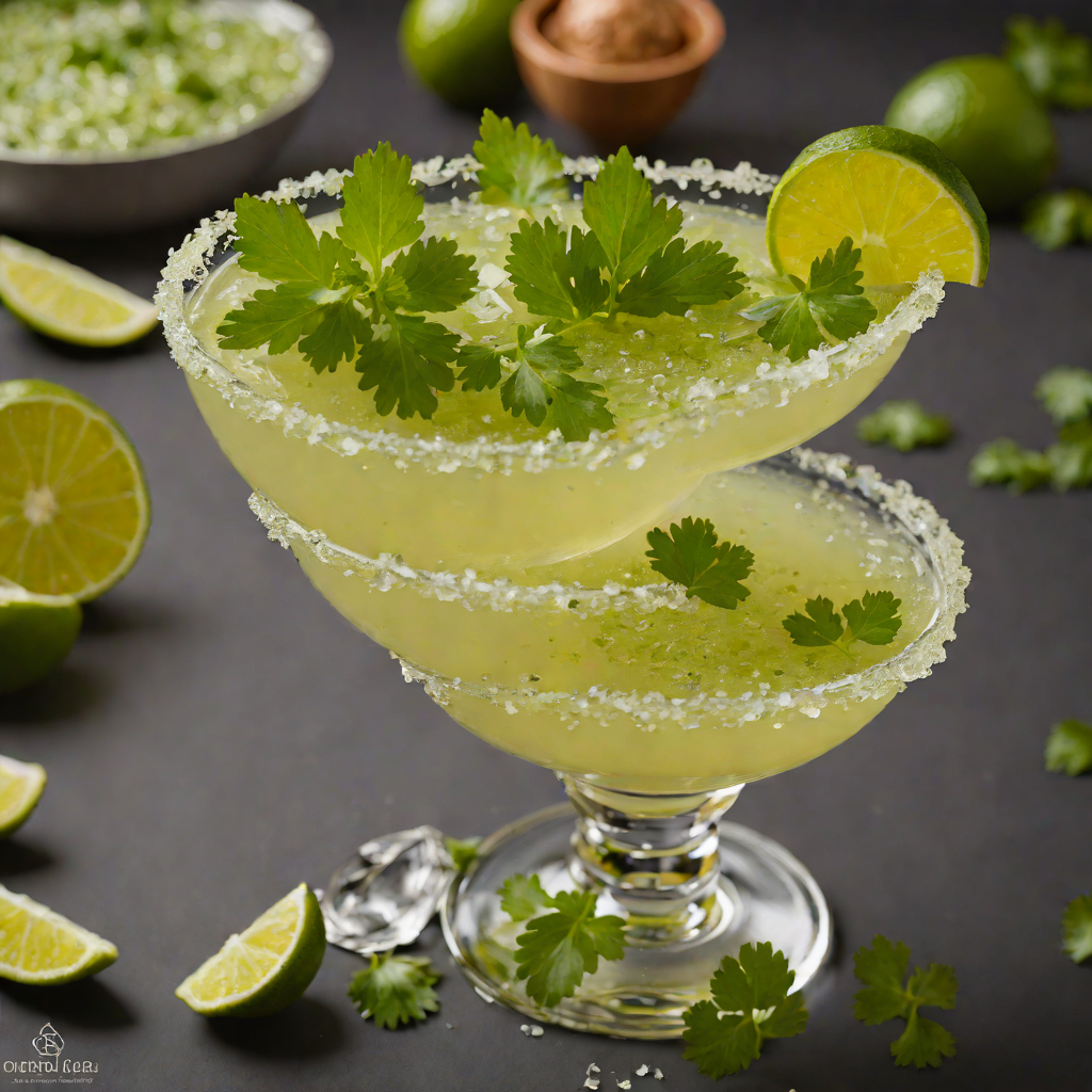 Salsa Verde Margarita with Fresh Cilantro