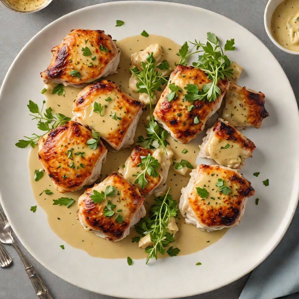 Pan-Seared Chicken Thighs with Hidden Herb Butter Sauce