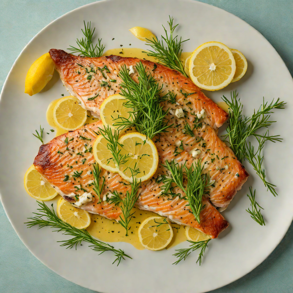 Pan-Seared Trout with Lemon-Dill Herb Butter
