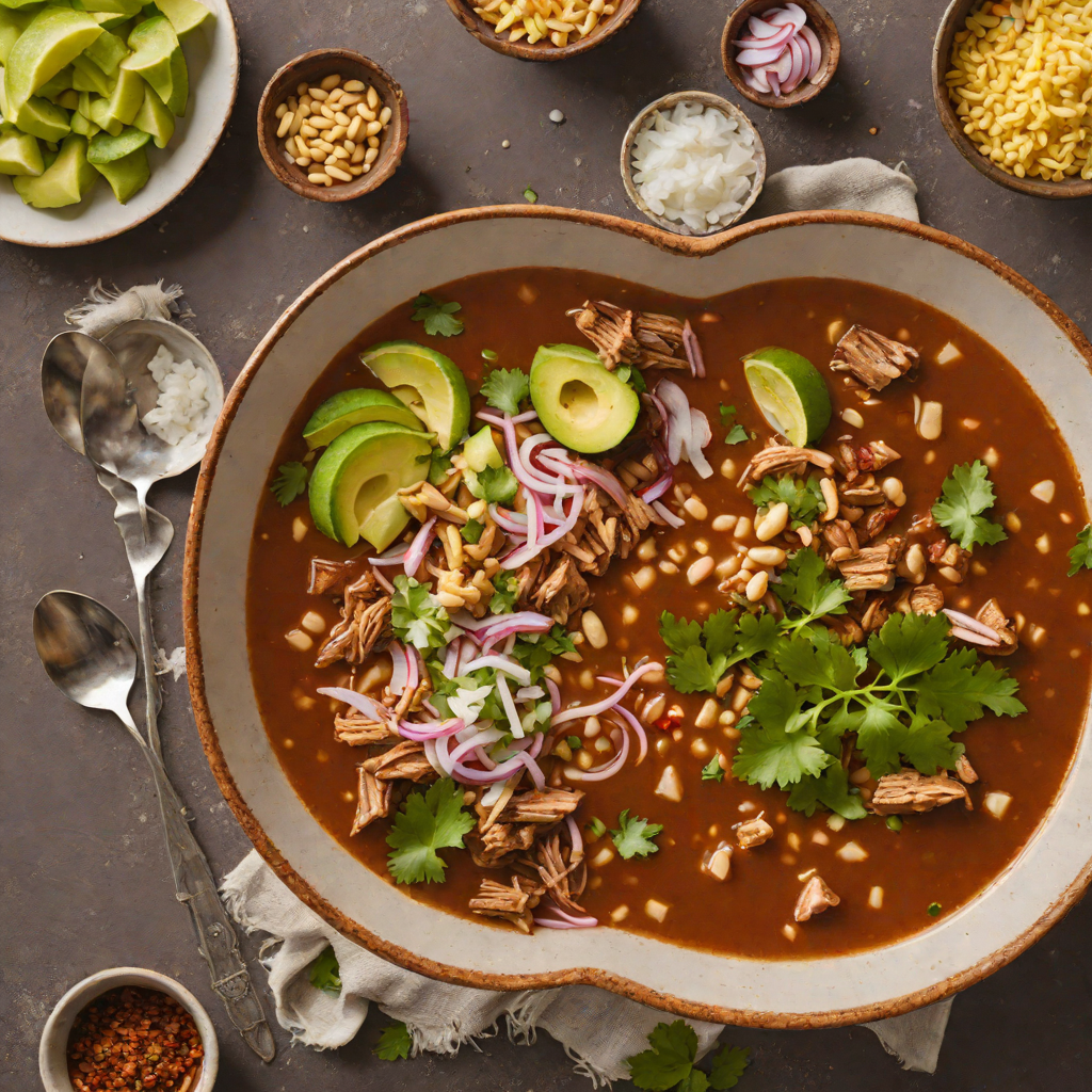 Slow-Simmered Pozole Rojo with Hominy and Pork Shoulder