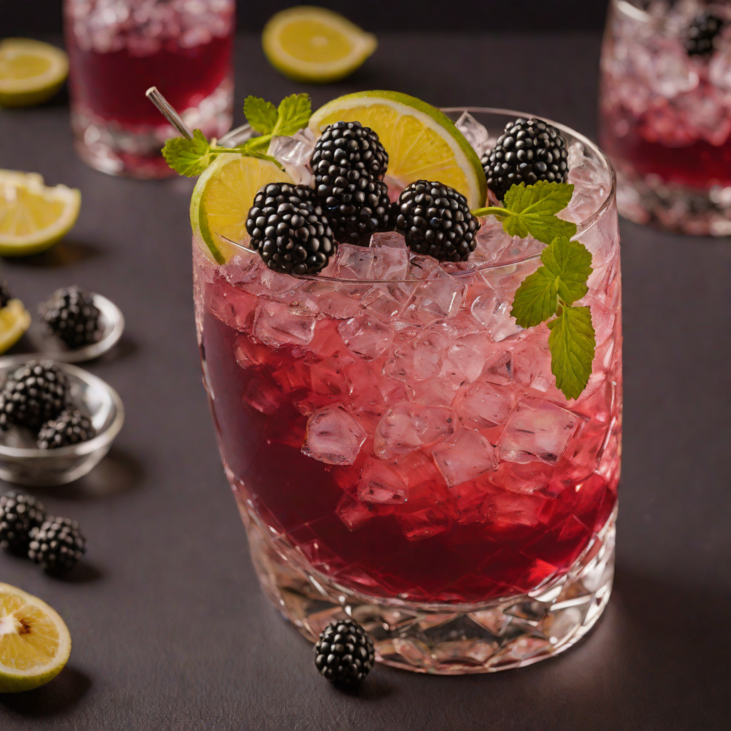 Route 66 Spiced Blackberry Gin Fizz