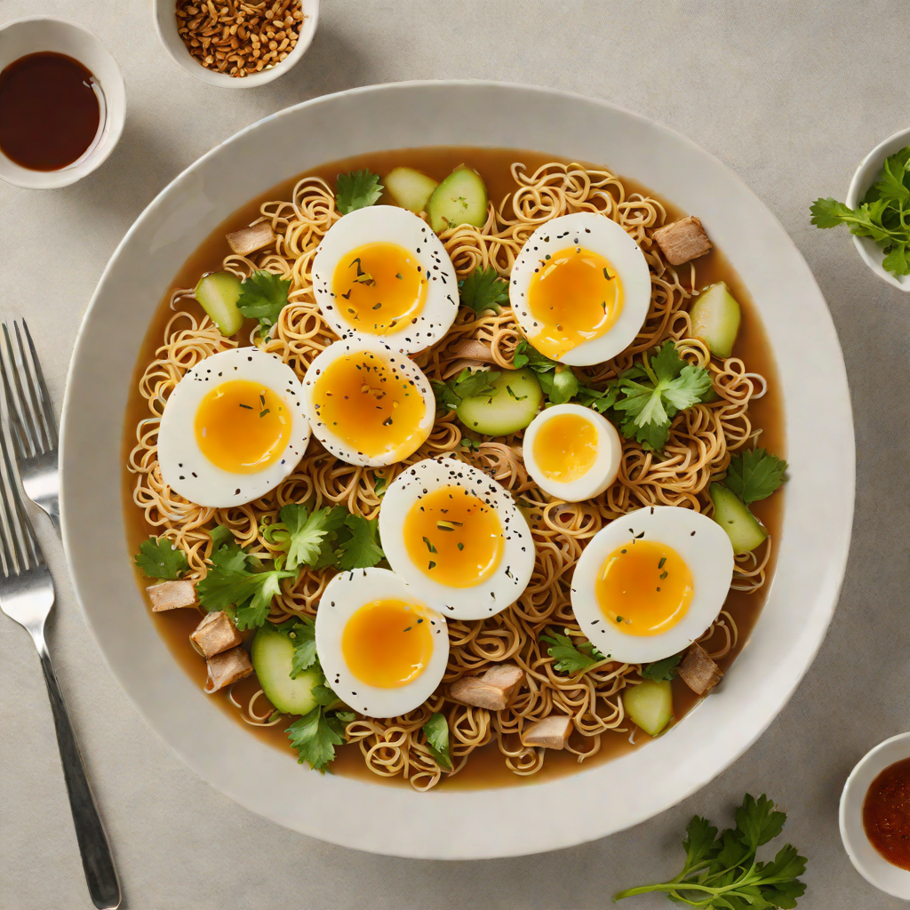 Garlic Miso Ramen with Soft-Boiled Egg and Scallions