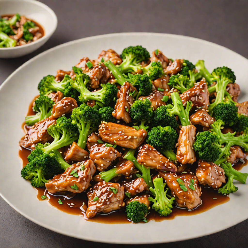 Stir-Fried Chicken and Broccoli with Garlic Soy Glaze