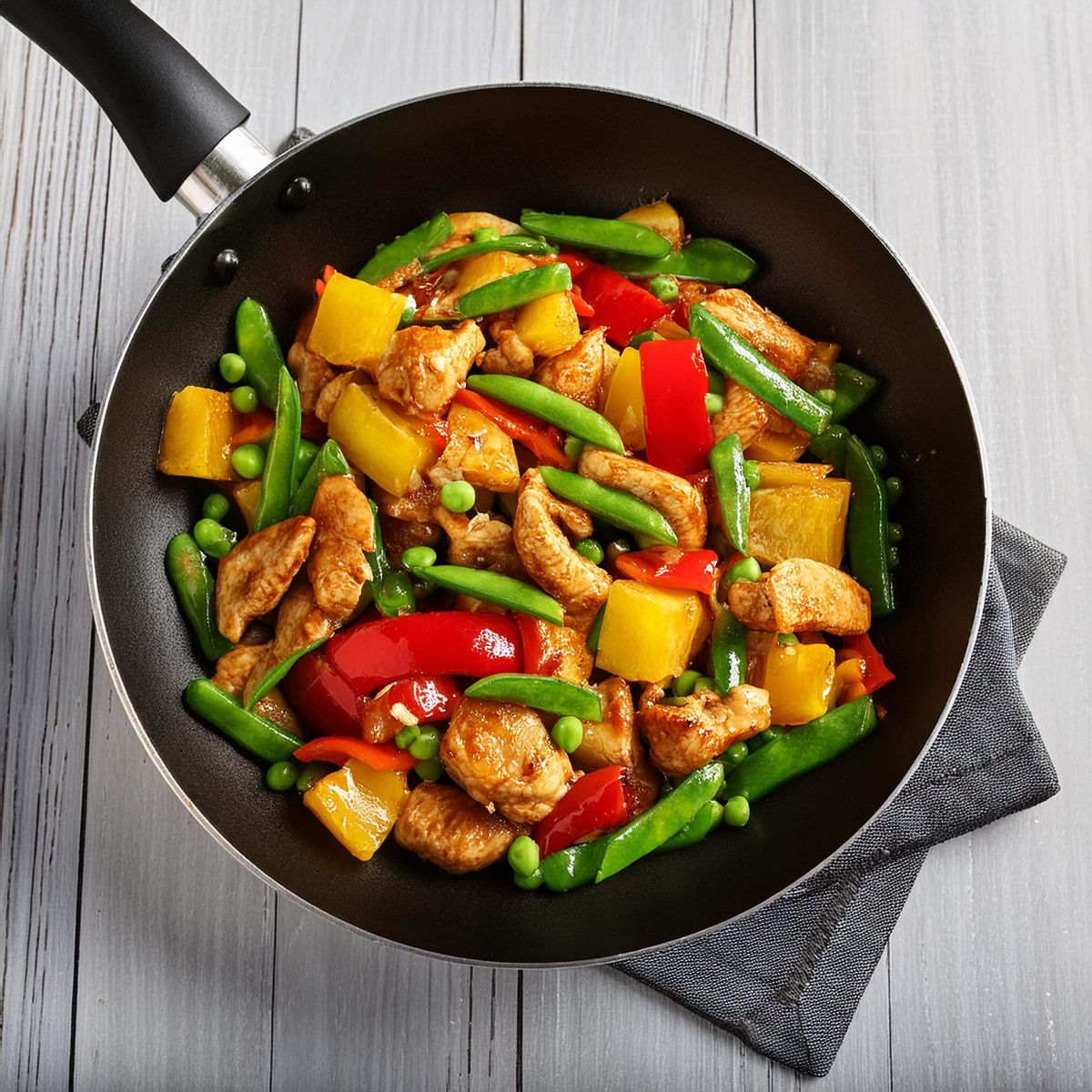 Ginger-Pineapple Chicken & Vegetable Stir-Fry