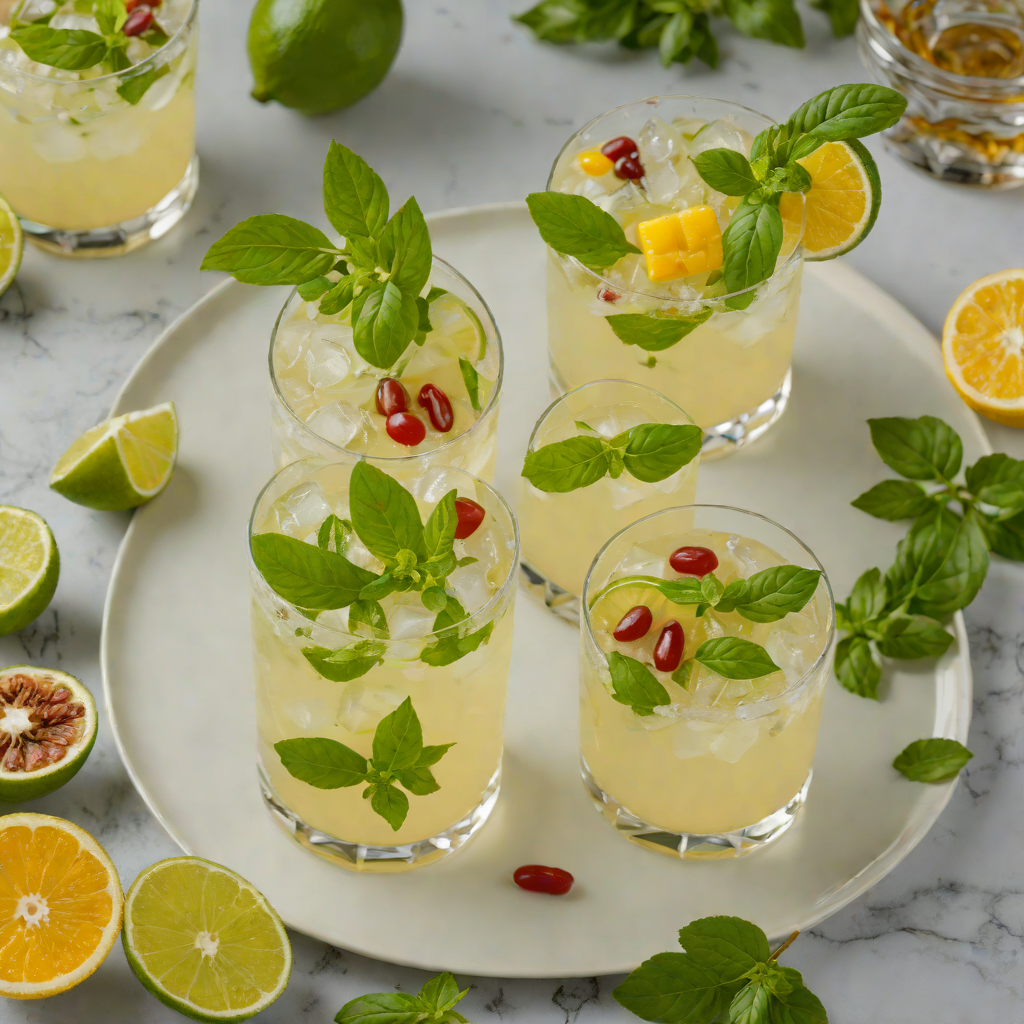 Tropical Basil Rum Collins