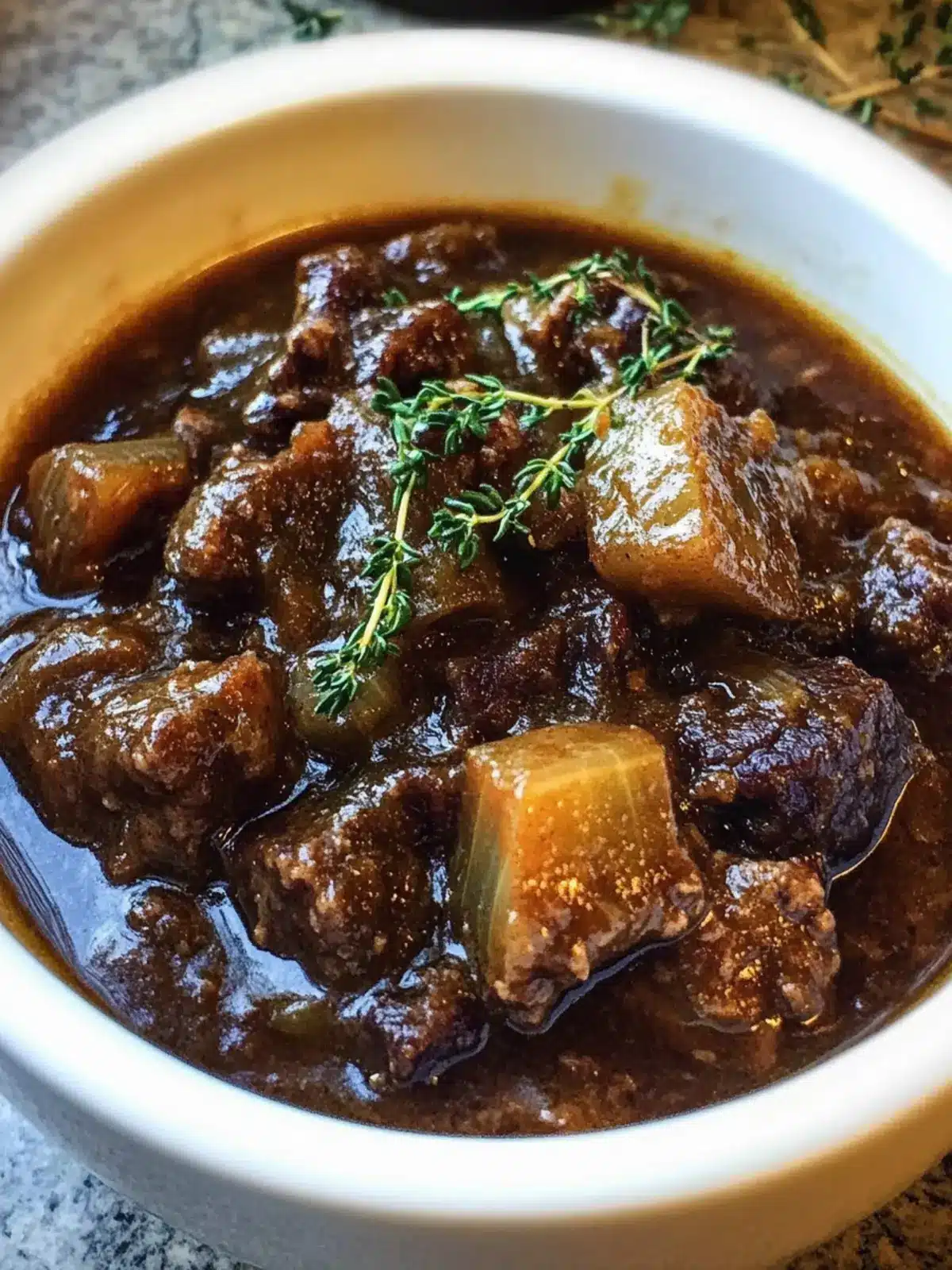 Herb-Infused French Onion Beef Stew