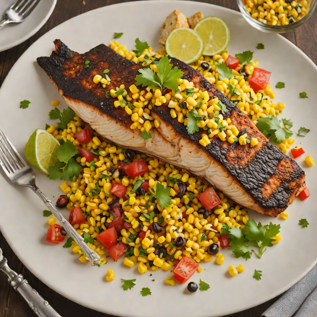 Jazz-Inspired Blackened Catfish with Spicy Corn Relish