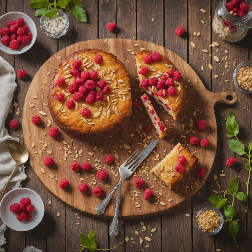 One-Bowl Raspberry Almond Cake