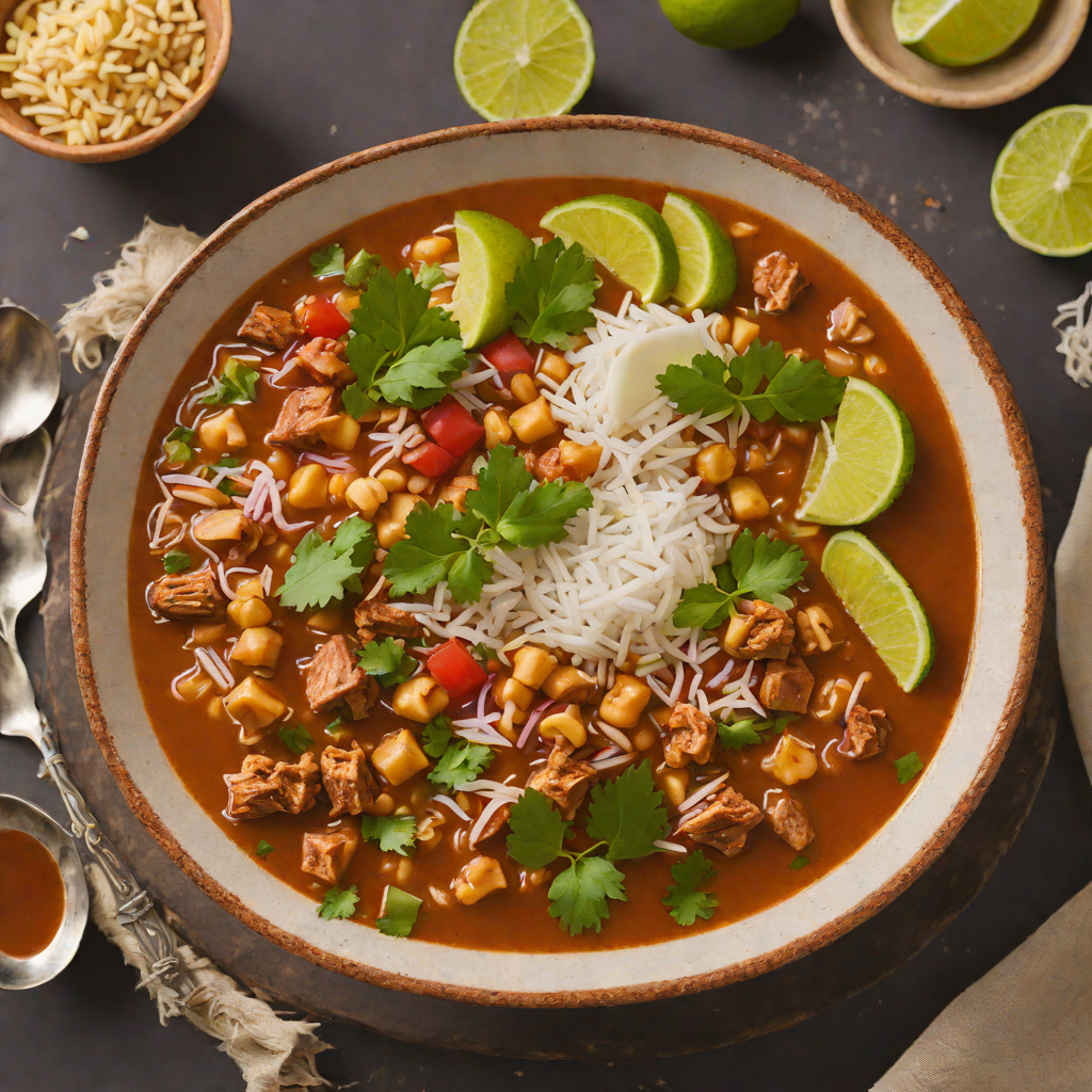 Slow-Simmered Pozole Roja with Hominy and Pork