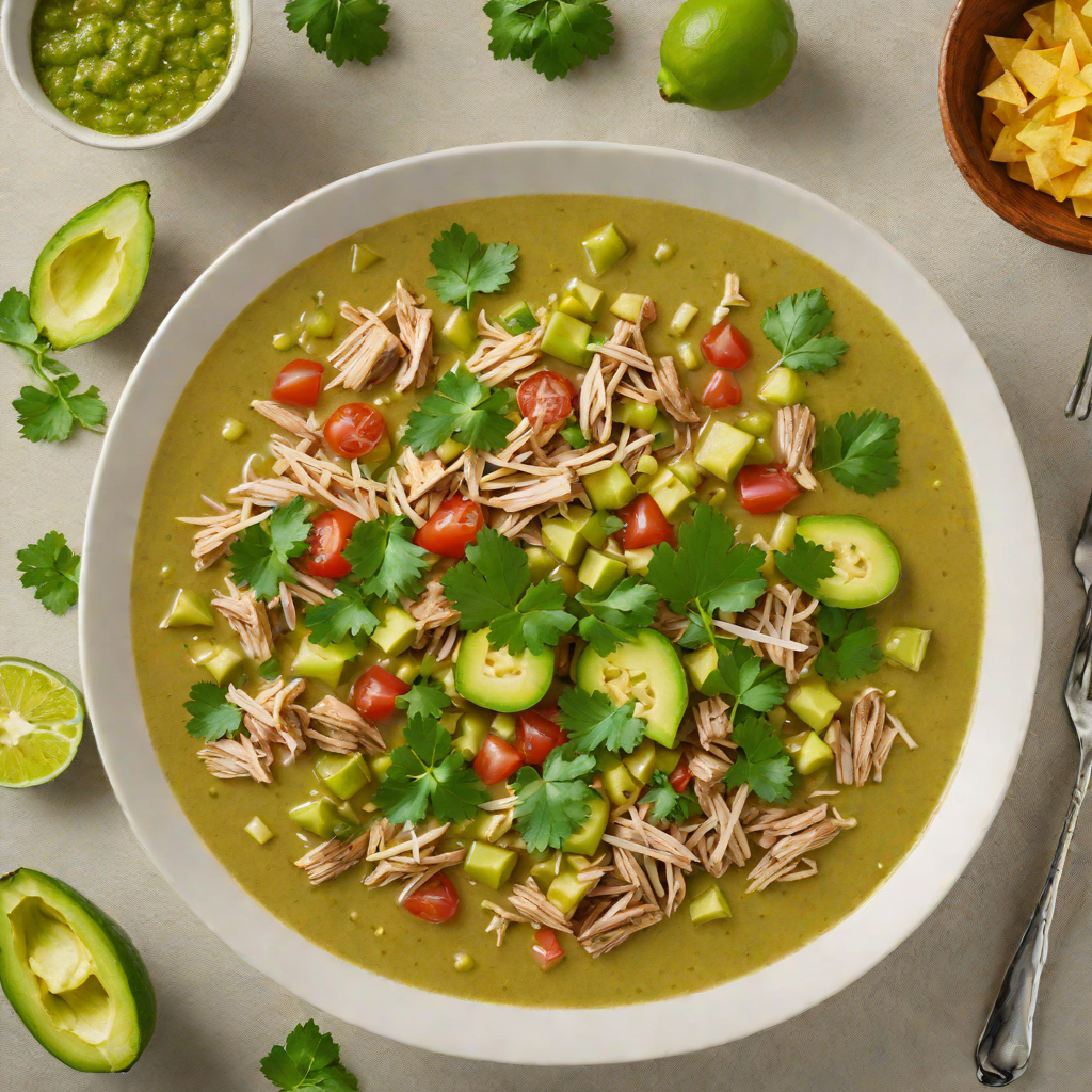 Slow-Cooked Pork Pozole Verde with Fresh Tomatillos