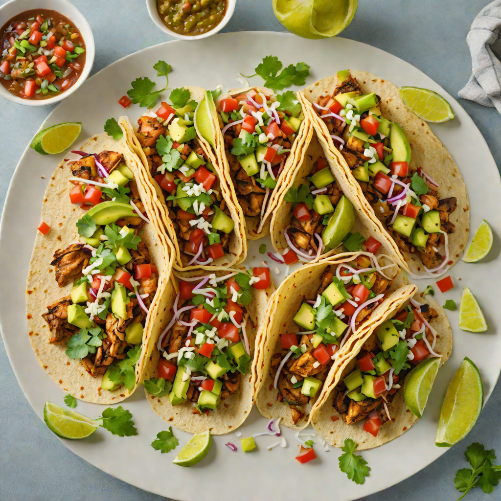 Grilled Chipotle-Spiced Chicken Tacos with Avocado Salsa