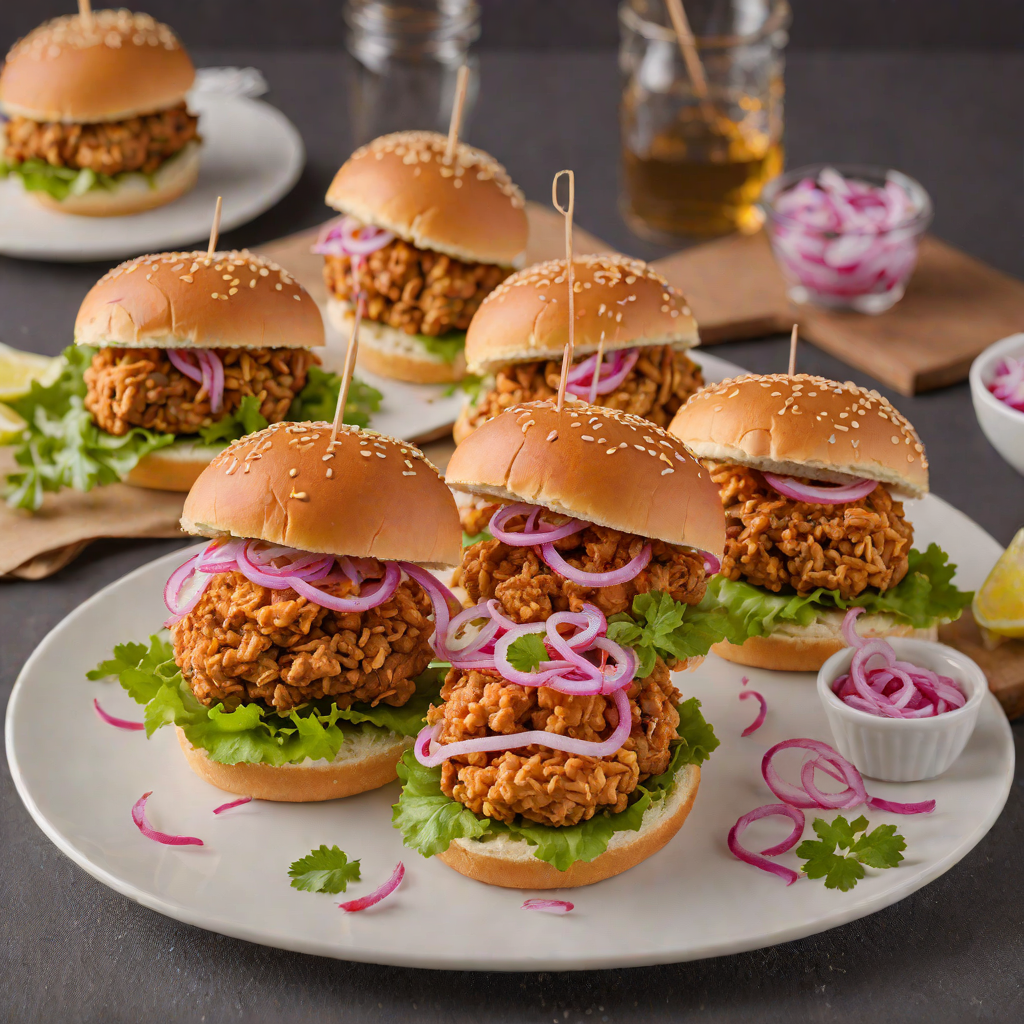 Cajun-Spiced Fried Chicken Sliders with Pickled Red Onions