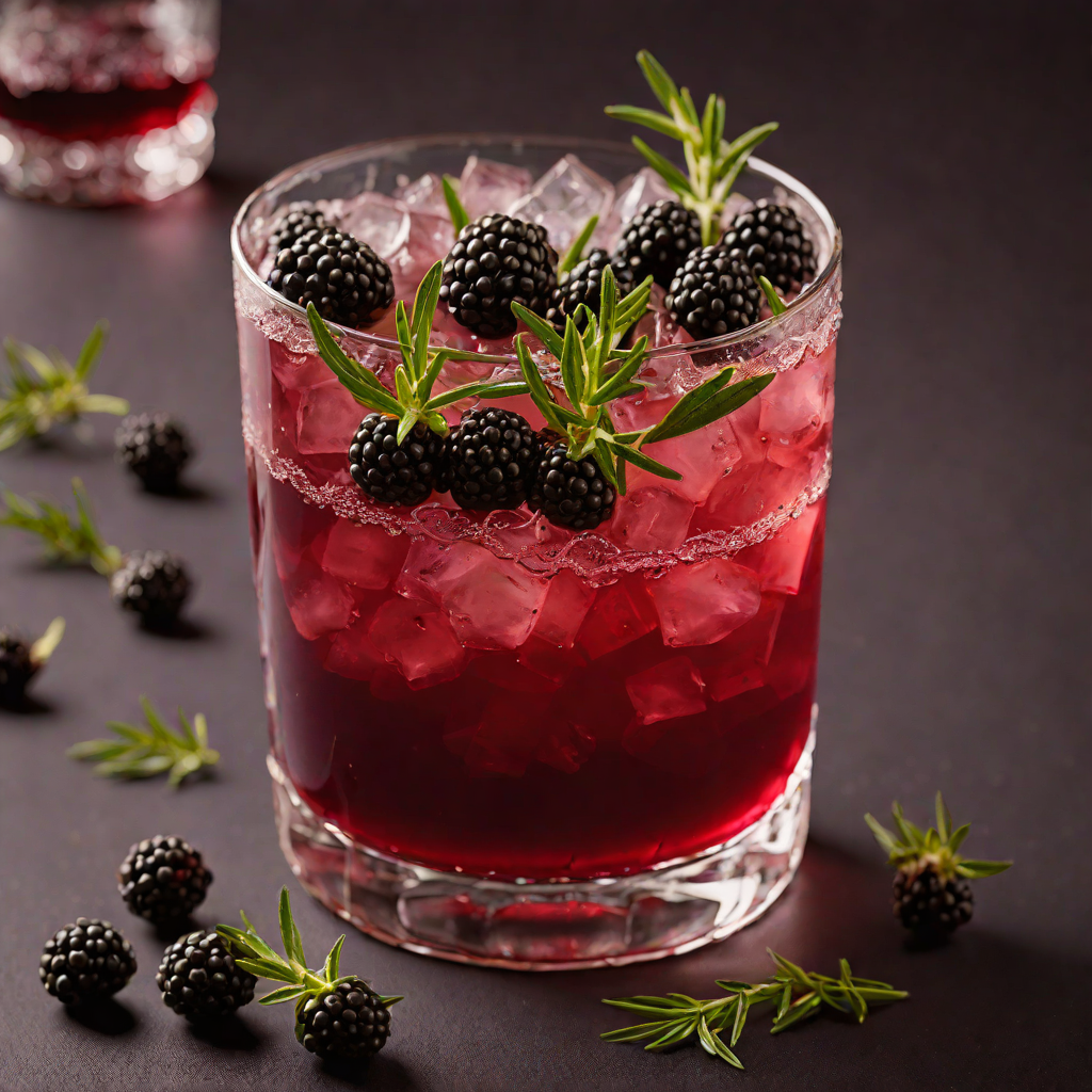 Rosemary-Infused Blackberry Sour