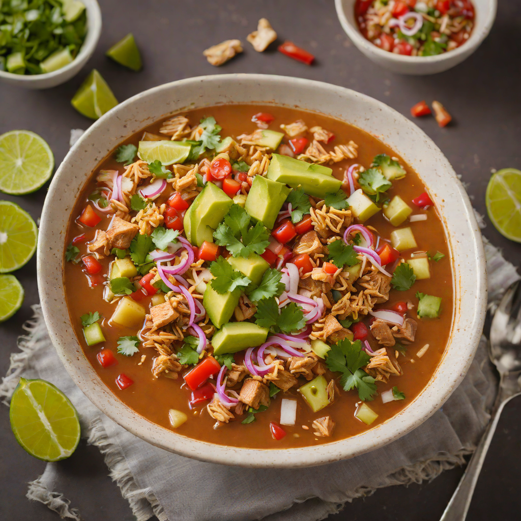 Slow-Cooked Pork Pozole with Fresh Salsa