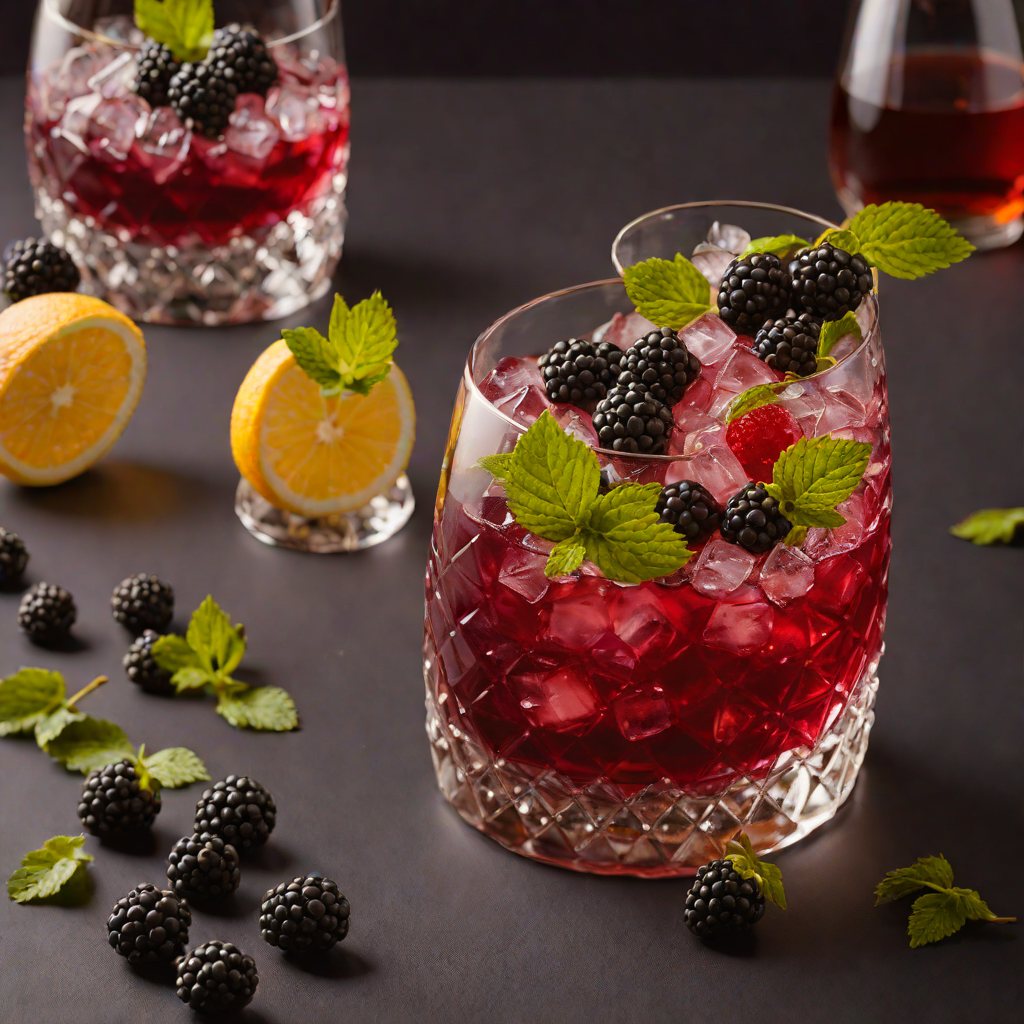 Beavers Bend Blackberry Bourbon Fizz