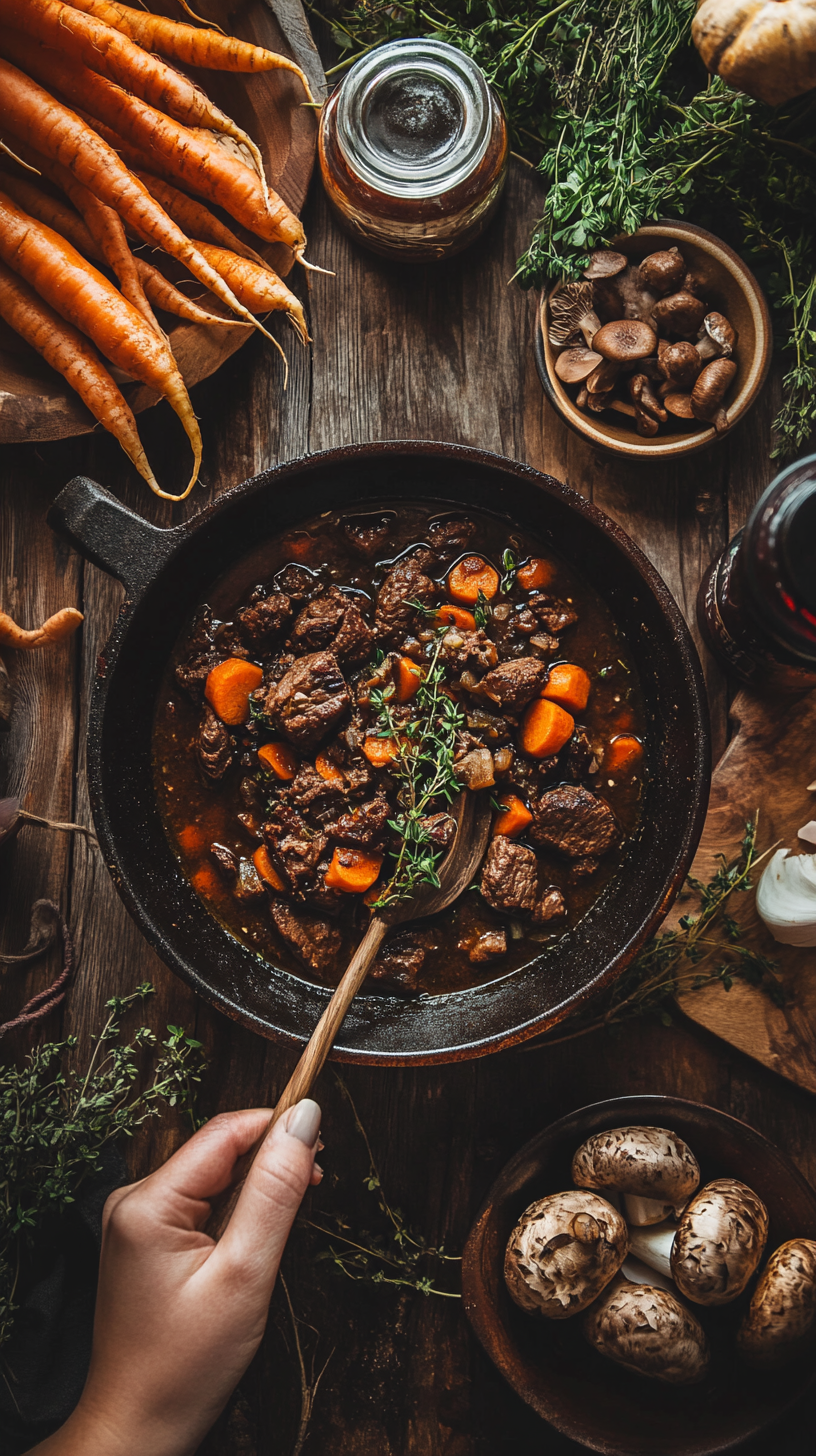 Spiced Goblin Slayer Beef Stew with Root Vegetables