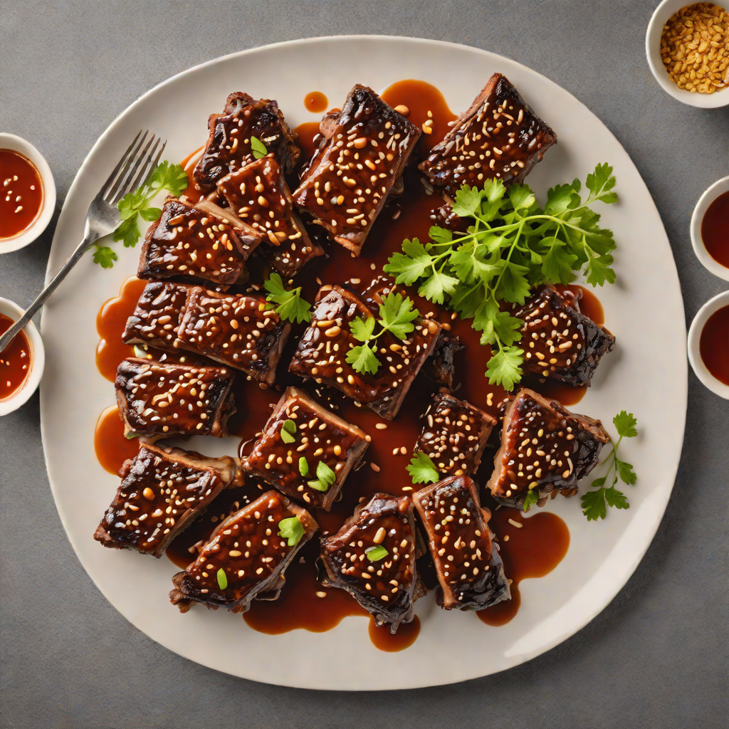 Pan-Fried Gochujang Glazed Korean Short Ribs