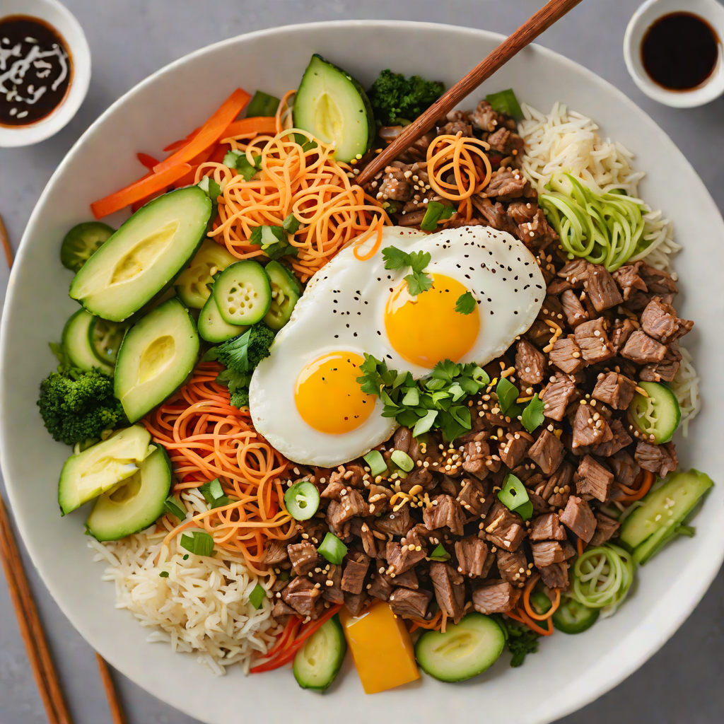 Gluten-Free Korean Beef Bibimbap Bowl