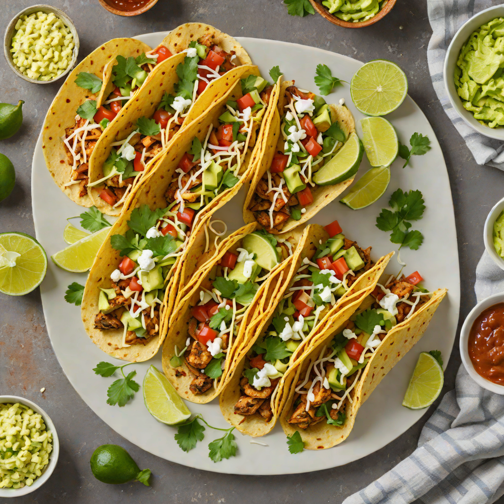 Grilled Tex-Mex Chicken Tacos with Avocado Crema
