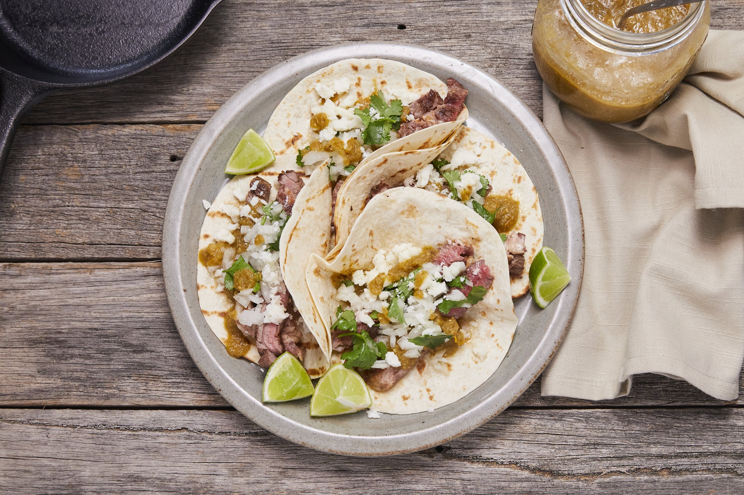 Authentic Mexican Beef Tacos with Fresh Tomato Salsa