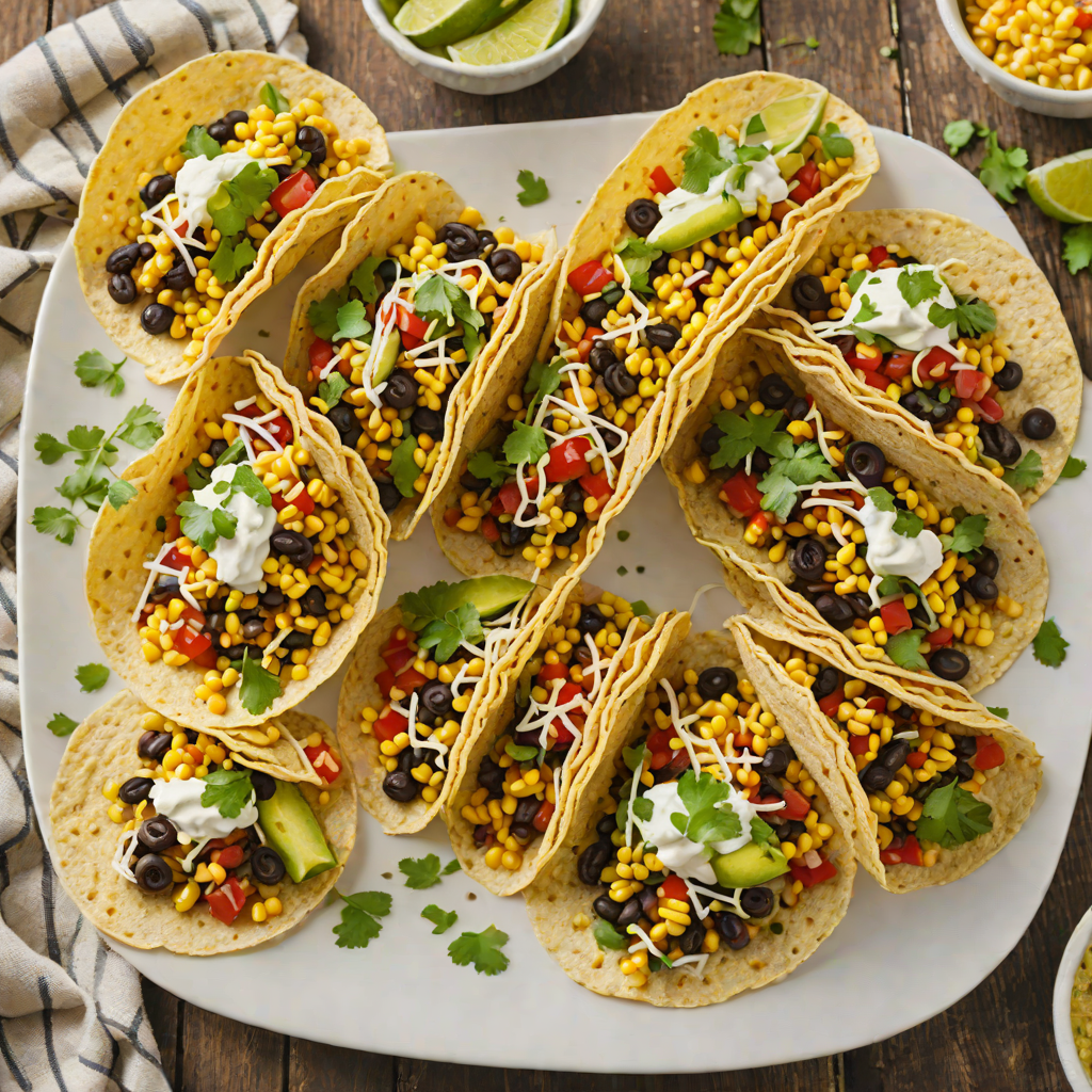 Baked Popular Corn and Black Bean Tacos
