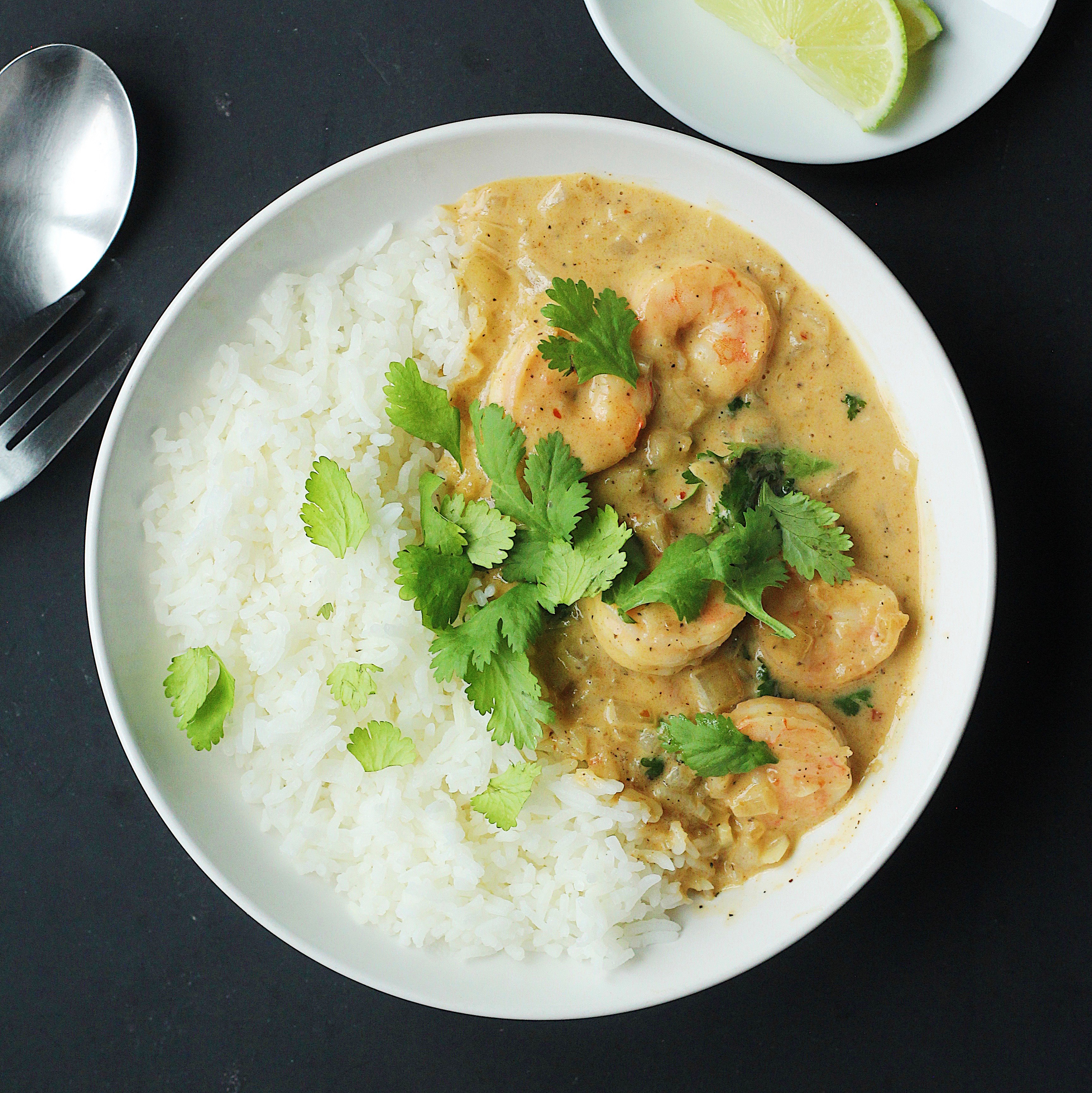 Traditional Coconut Curry with Shrimp