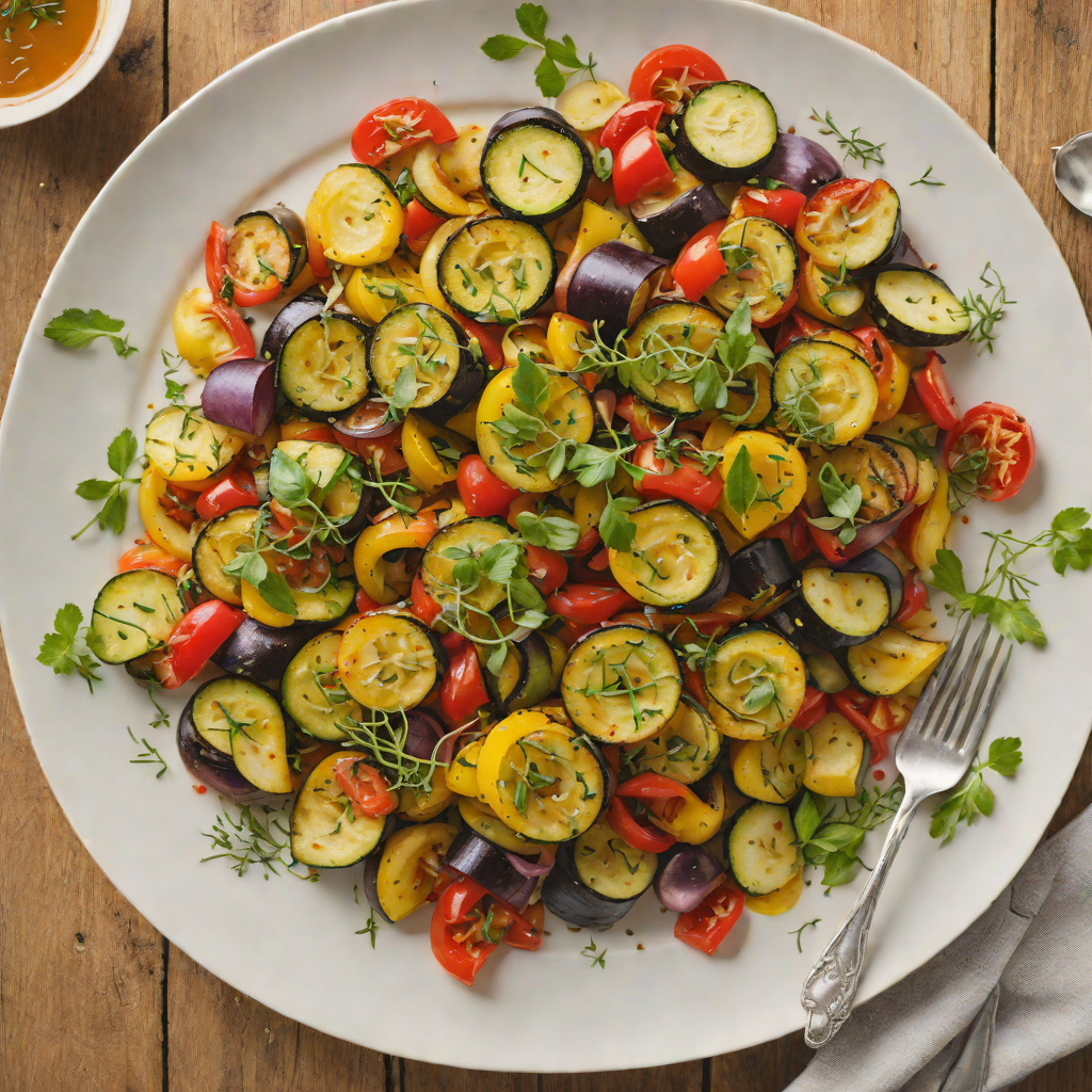 Pan-Seared Summer Vegetable Ratatouille with Thyme