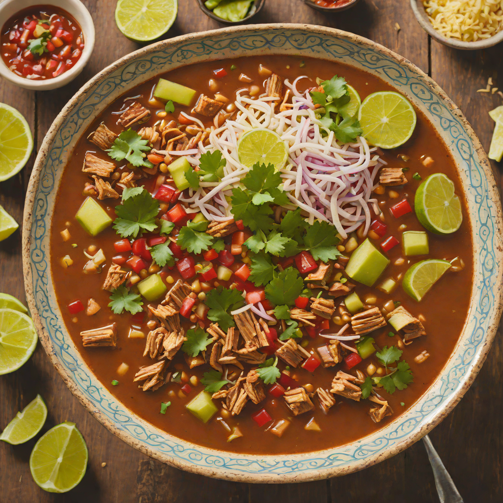 Slow-Simmered Pork Pozole with Roasted Chile Salsa