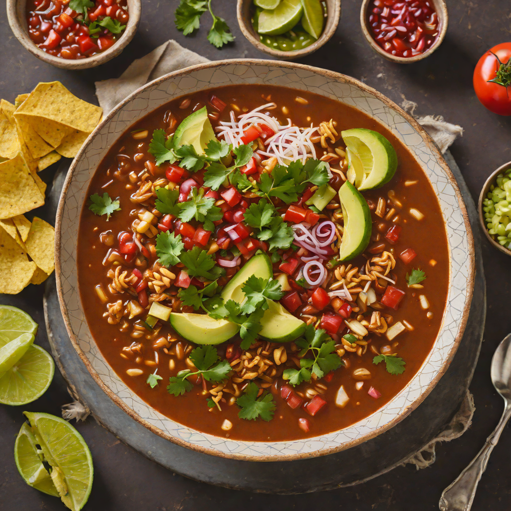 Slow-Cooked Tex-Mex Pozole with Roasted Chile Salsa