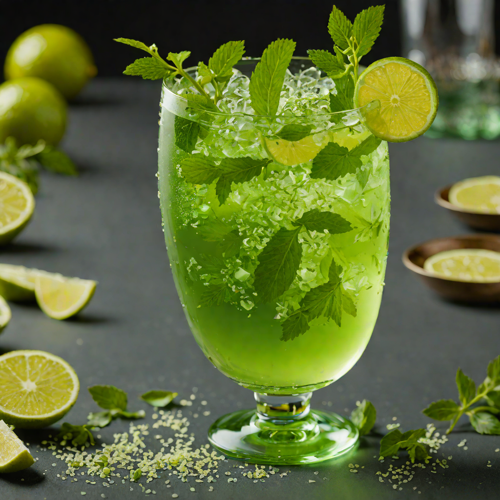Sparkling Green Elixir with Elderflower