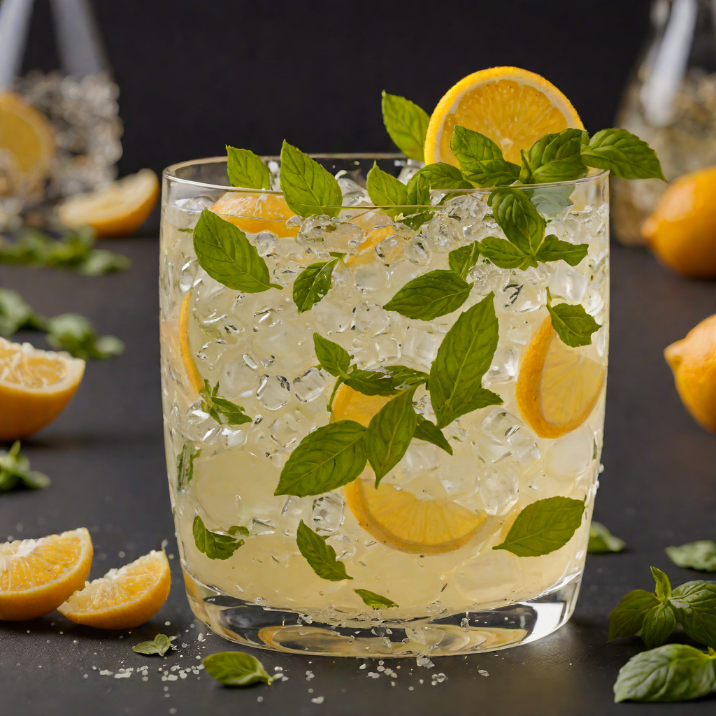 Hand-Tossed Citrus Basil Vodka Fizz
