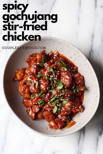 Spicy Korean-Inspired Chicken Stir Fry with Gochujang and Sesame