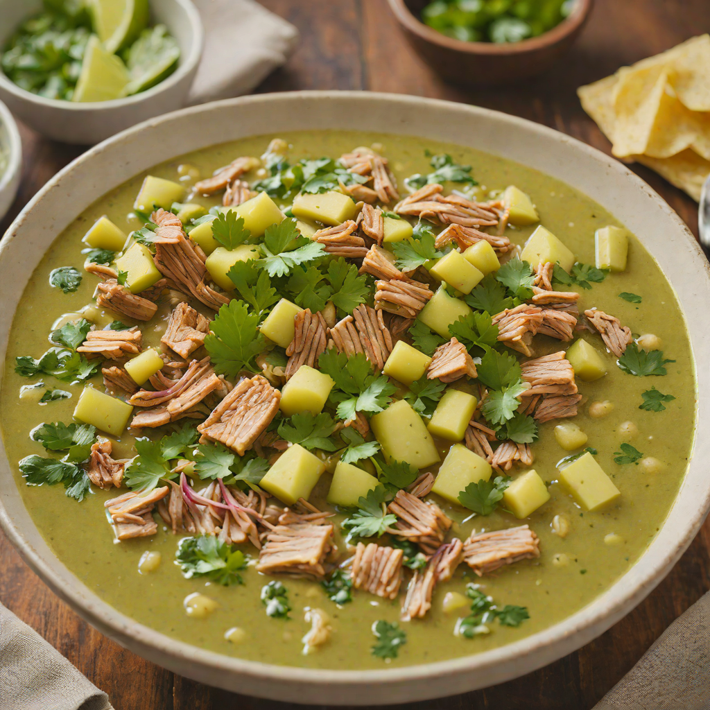 Slow-Simmered Texan Pozole Verde with Hominy and Pork