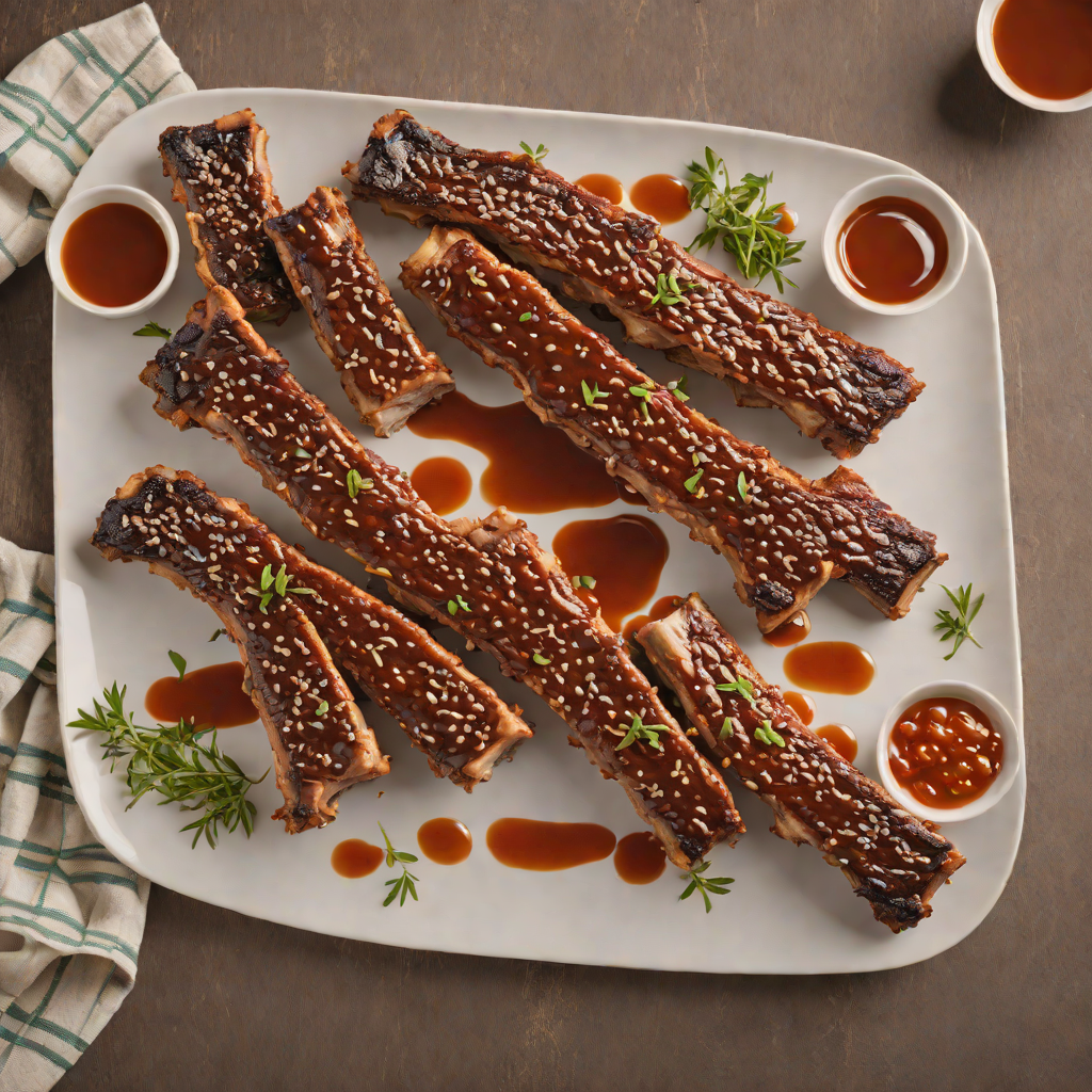 Slow-Smoked Dry-Rubbed Pork Ribs with Tangy Vinegar Sauce