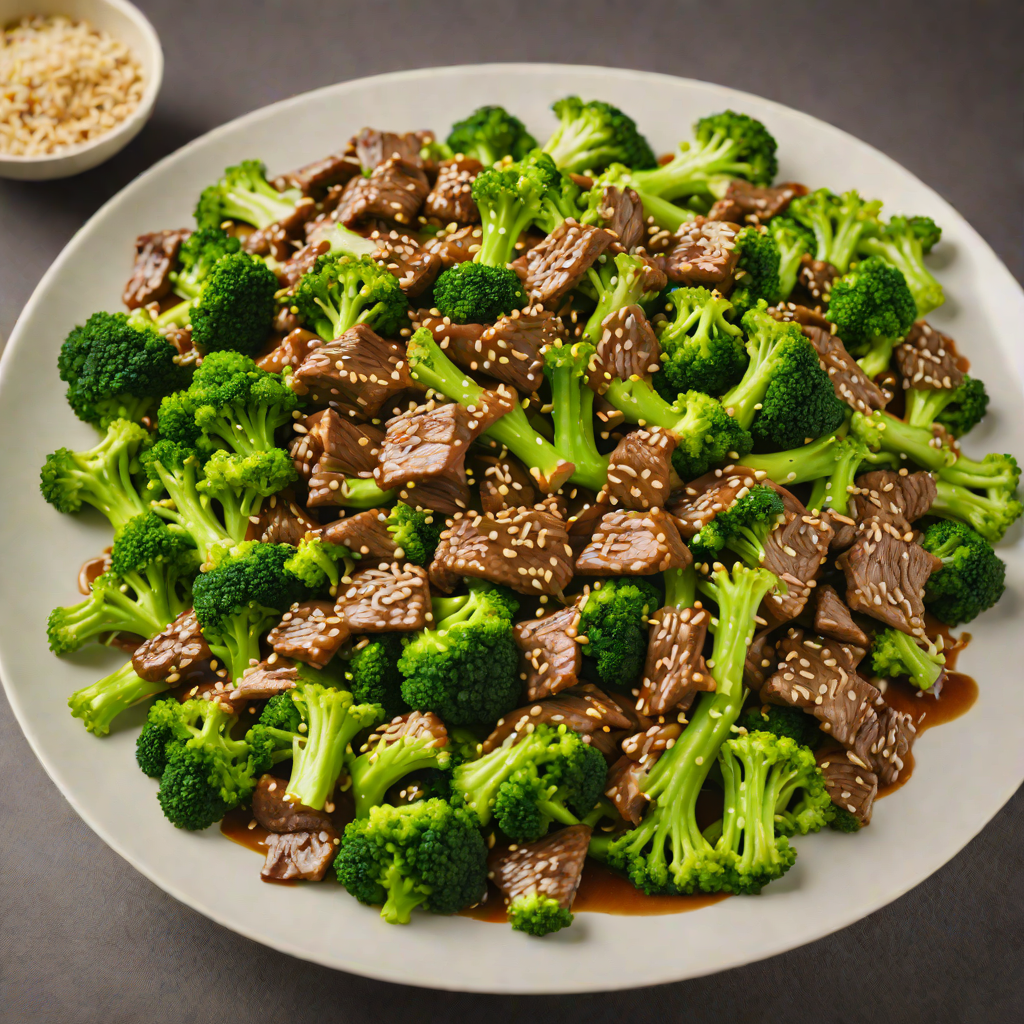 Stir-Fried Beef and Broccoli in Ginger-Sesame Sauce