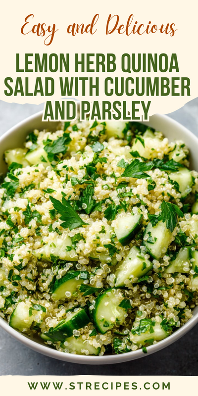 Healthy Quinoa Salad with Lemon and Herbs