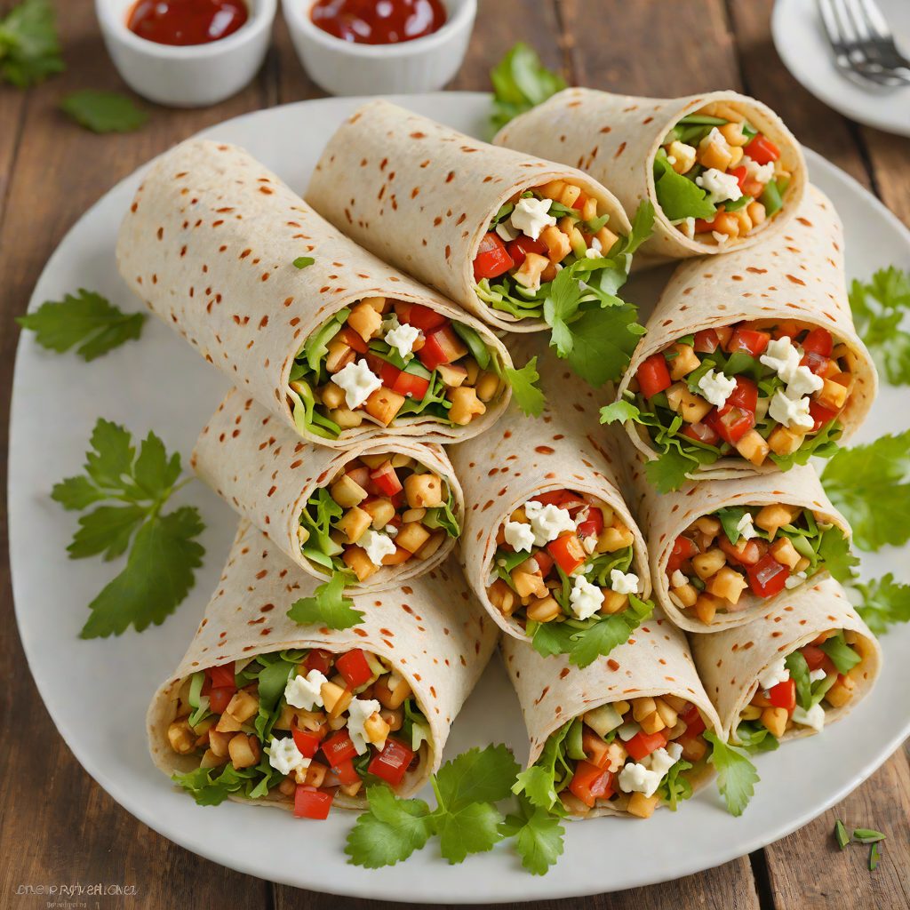 Chickpea and Feta Wraps