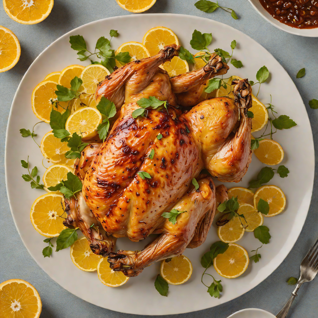 Slow-Roasted Tiki-Inspired Chicken with Citrus and Ginger
