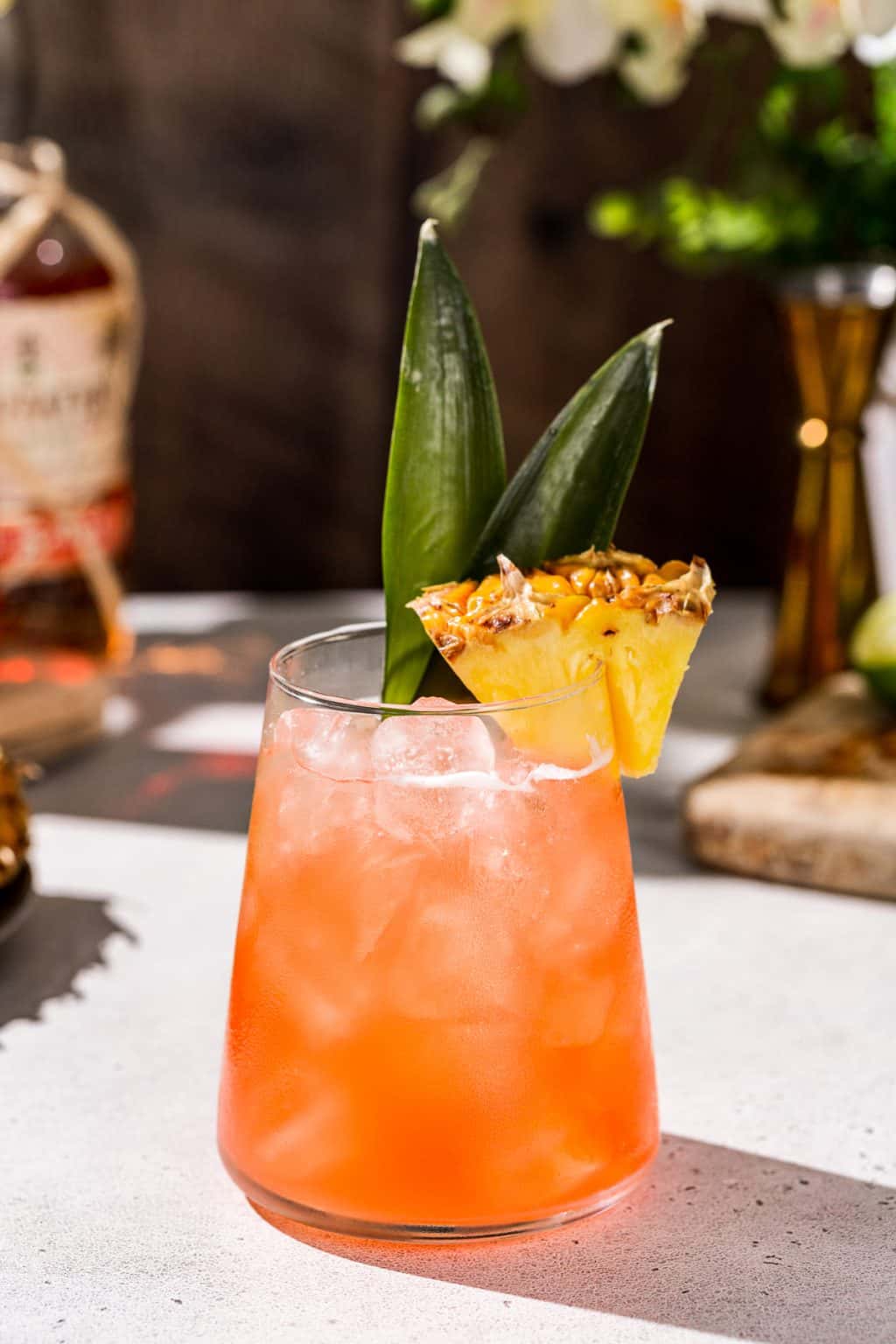 Tiki-Inspired Tequila Campari Pineapple Sour