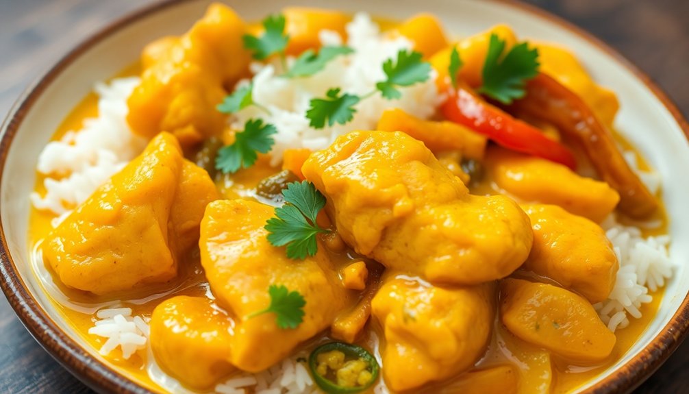 Yellow Curry Chicken Stir Fry with Potatoes
