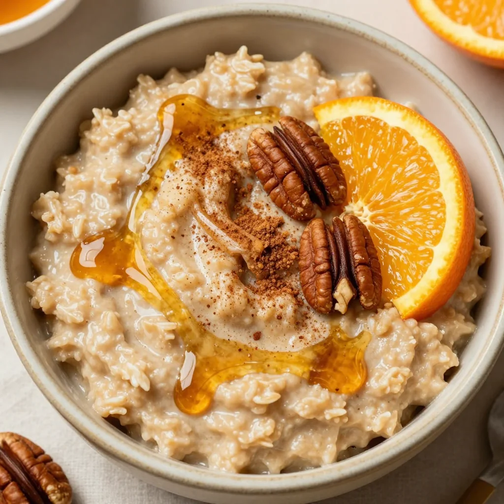 Cardamom and Orange Infused Morning Oatmeal