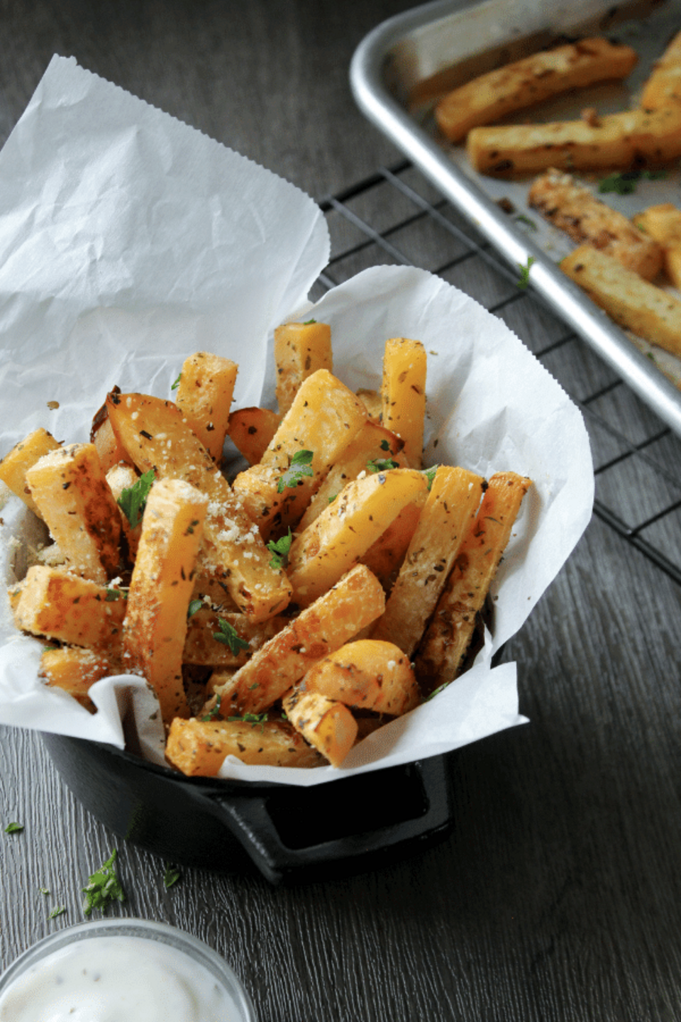 Parmesan Roasted Rutabaga Wedges