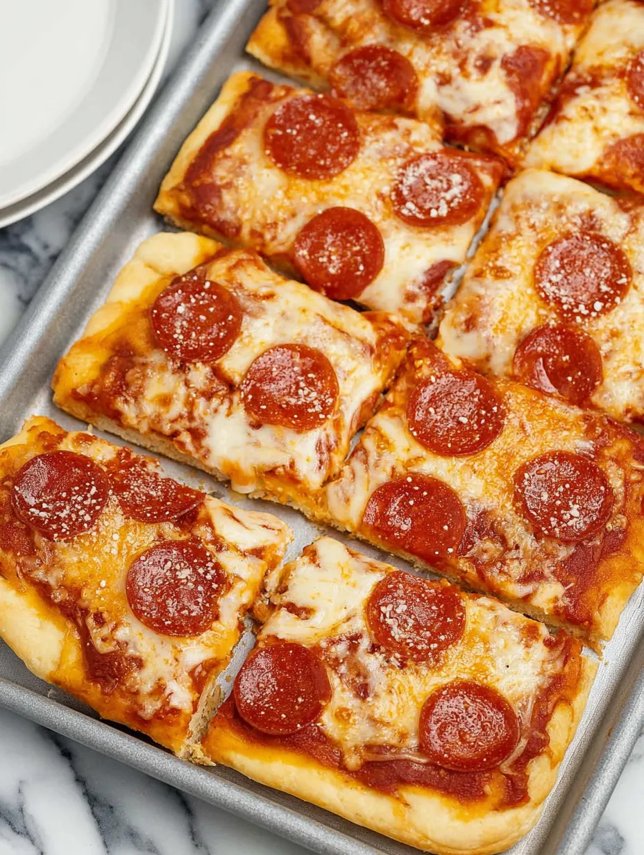 Sheet Pan Pepperoni and Supreme Style Pizza
